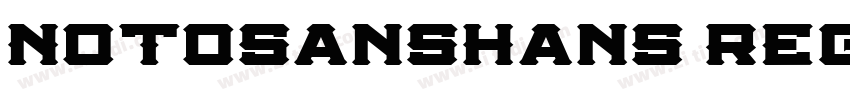 NotoSansHans Regula字体转换
